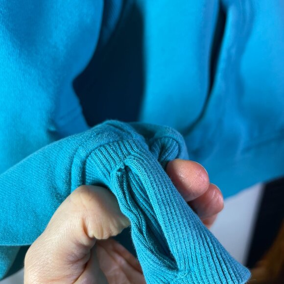 Lululemon M/L Scuba Oversized Funnel Neck Half-Zip Oceanic Blue *Flaw - Picture 6 of 14